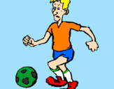 Desenho Jogador de futebol pintado por igor toste oliveira