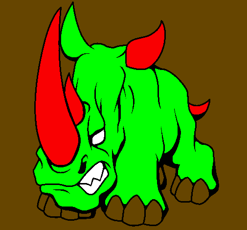Desenho Rinoceronte II pintado por ecko