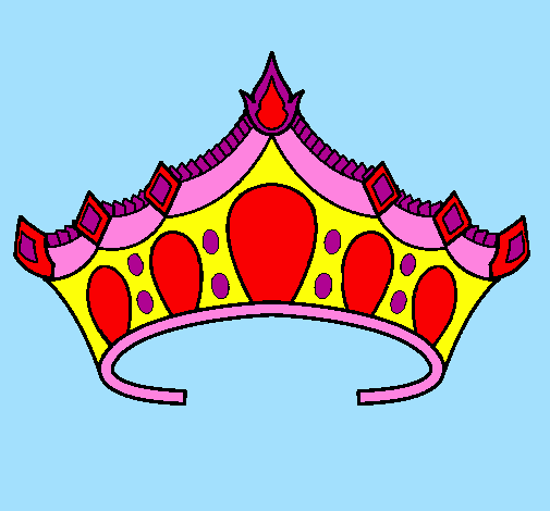 Desenho Tiara pintado por coroa   rainha