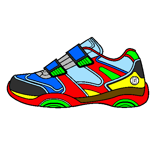 Desenho Sapato de ginástica pintado por Tenis
