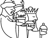 Desenho Os Reis Magos 3 pintado por ylara