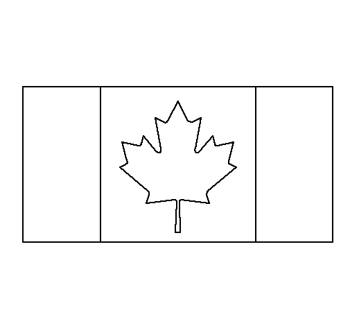 Desenho Canadá pintado por João Pedro