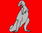 Desenho Tiranossauro rex pintado por yan