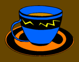 Desenho Taça de café pintado por YURI