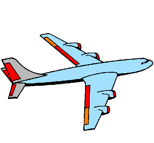 Desenho Avião pintado por Avião