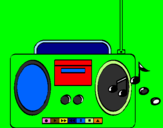 Desenho Radio cassette 2 pintado por lucas