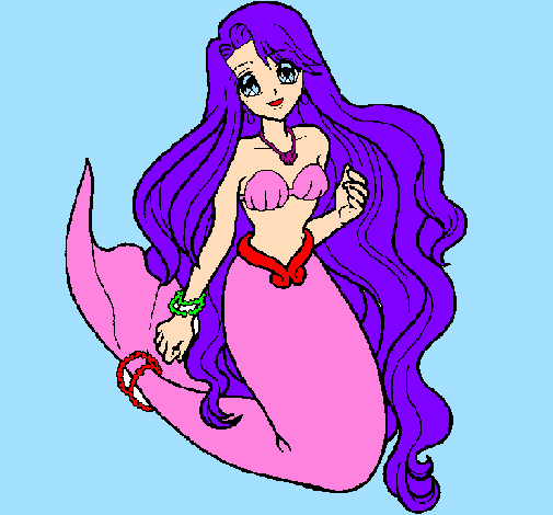 Desenho Pequena Sereia pintado por Ariel