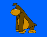 Desenho Macaco aborrecido pintado por do giovani cara