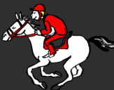 Desenho Corrida de cavalos pintado por robert