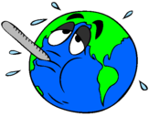 Desenho Aquecimento global pintado por Clifton Lopes