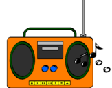 Desenho Radio cassette 2 pintado por kevin