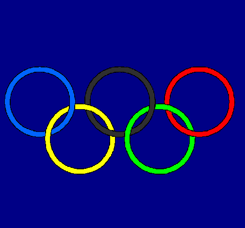 Desenho Argolas dos jogos olimpícos pintado por cxz