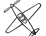 Desenho Avião III pintado por aviao