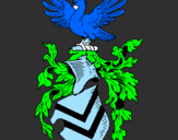 Desenho Escudo de armas e águia pintado por kiko