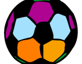 Desenho Bola de futebol pintado por gabriel