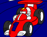 Desenho Carro de corrida pintado por Pedro