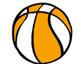 Desenho Bola de basquete pintado por catarina