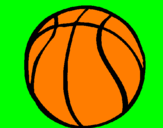 Desenho Bola de basquete pintado por vitor s.