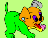 Desenho Cachorro pintado por beatriz