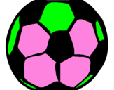 Desenho Bola de futebol pintado por renata 123