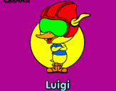 Desenho Luigi pintado por joão pedro