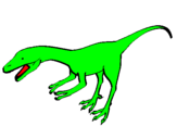 Desenho Velociráptor II pintado por rei dos dinossauros