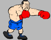 Desenho Boxeador pintado por felipe