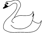Desenho Cisne pintado por nanana