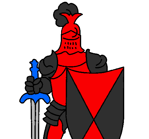 Desenho Cavaleiro pintado por cavaleiros do zodiaco