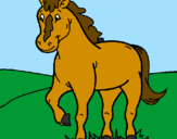 Desenho Cavalo pintado por sula desenha e pinta