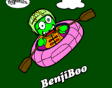 Desenho BenjiBoo pintado por nana