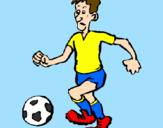 Desenho Jogador de futebol pintado por joão victor