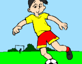Desenho Jogar futebol pintado por Juruna