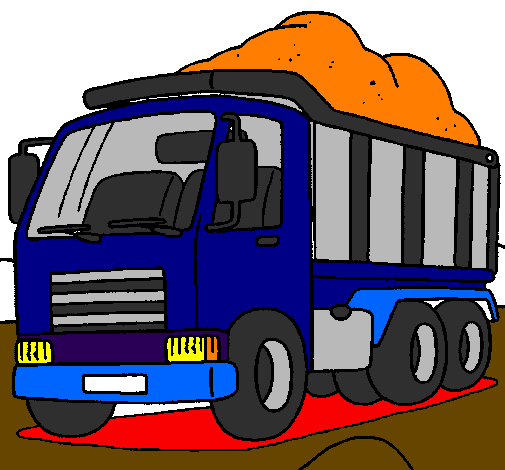 Desenho Camião de carga pintado por caminhão - truck