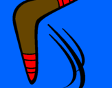 Desenho Bumerangue pintado por pooi