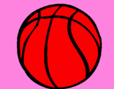 Desenho Bola de basquete pintado por Enzo Benone
