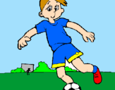 Desenho Jogar futebol pintado por kevin