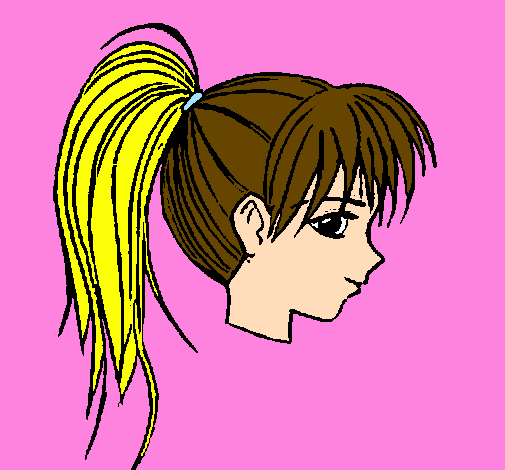 Desenho Menina 14 pintado por menina do cabelo de ouro