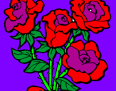 Desenho Ramo de rosas pintado por n&ri&ly