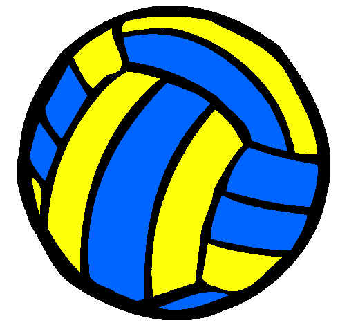 Desenho Bola de voleibol pintado por linda