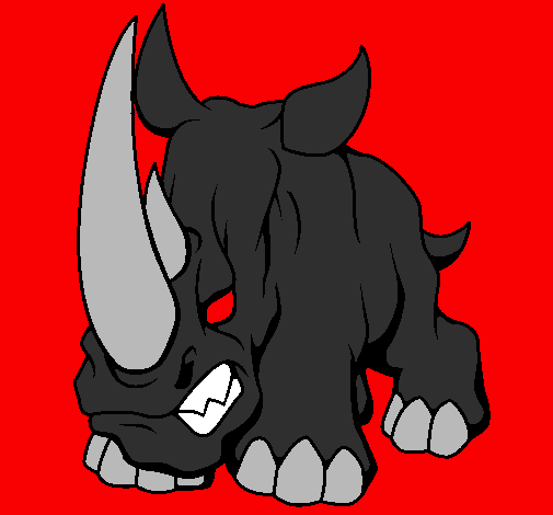 Desenho Rinoceronte II pintado por bravo