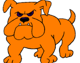 Desenho Cão Bulldog pintado por BOLTLEO