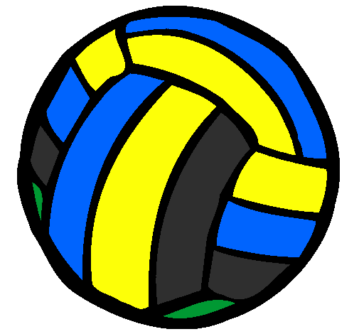 Desenho Bola de voleibol pintado por junior