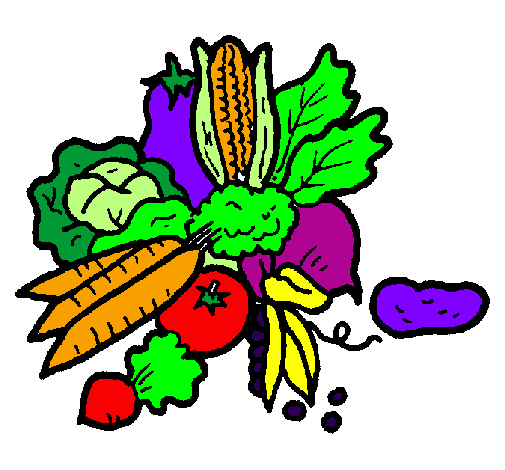 Desenho verduras pintado por Ale