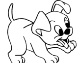 Desenho Cachorro pintado por antonia