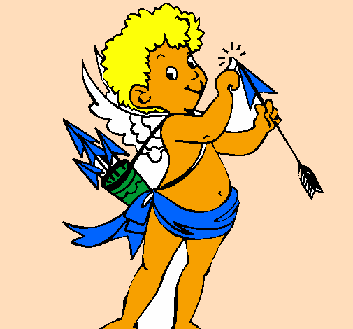Desenho Cupido  pintado por joyce
