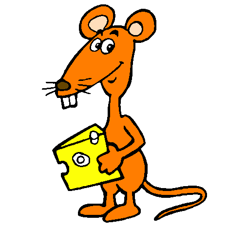 Desenho Rata 2 pintado por ratinho
