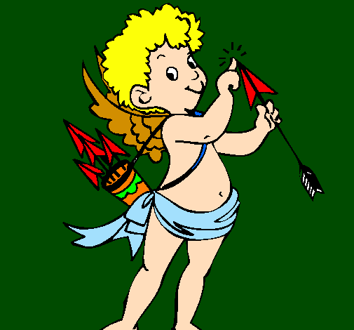 Desenho Cupido  pintado por Eluana