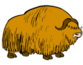 Desenho Bisonte  pintado por yure