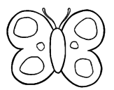 Desenho Borboleta pintado por borboleta